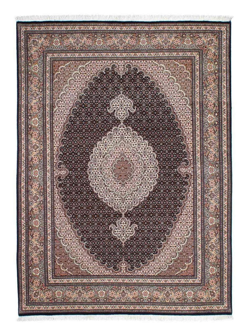 Persisk tæppe - Tabriz - Royal - 208 x 150 cm - lys brun