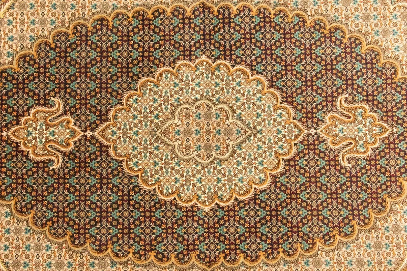 Persisk tæppe - Tabriz - Royal - 155 x 102 cm - mørkeblå