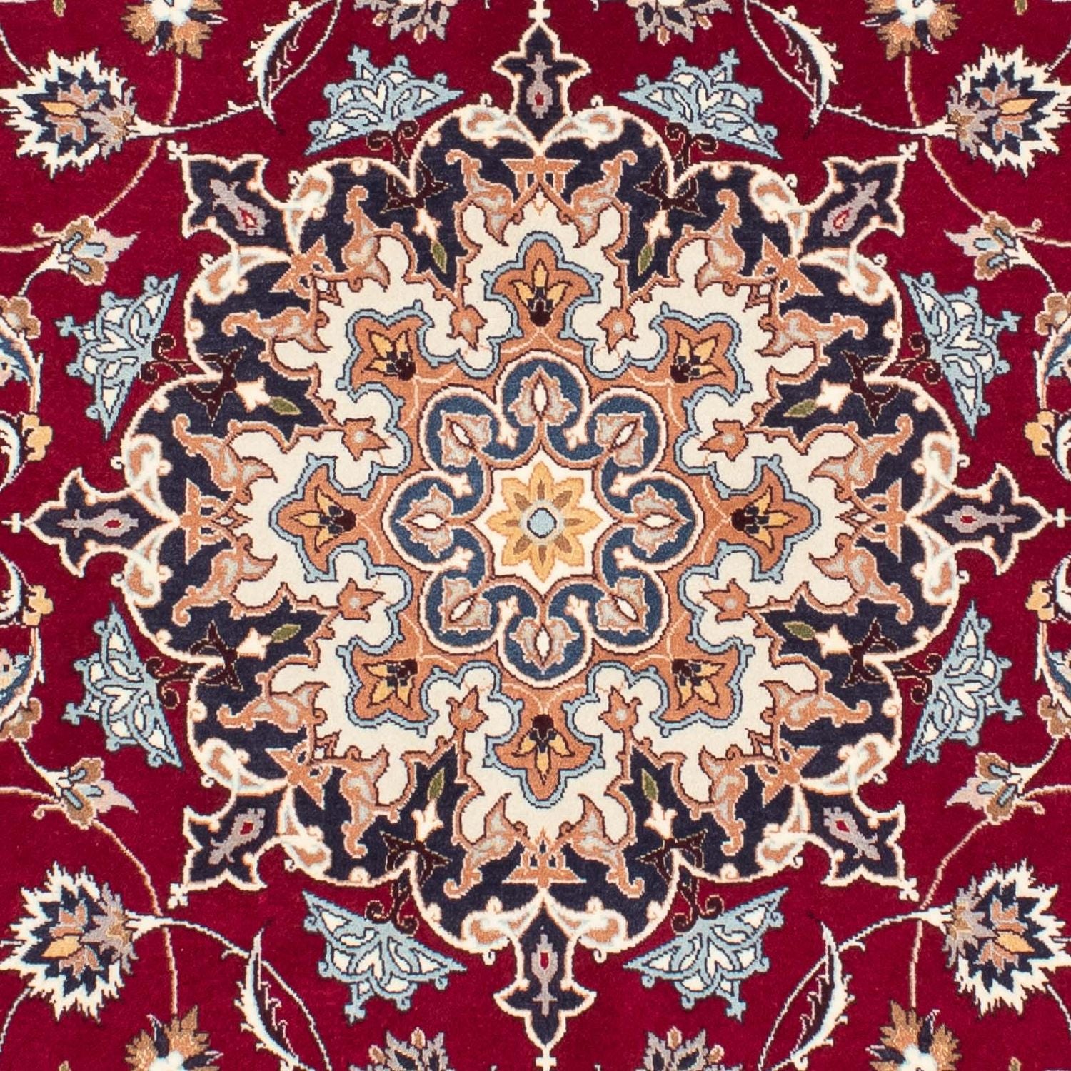 Persisk tæppe - Tabriz - Royal - 207 x 153 cm - mørkerød