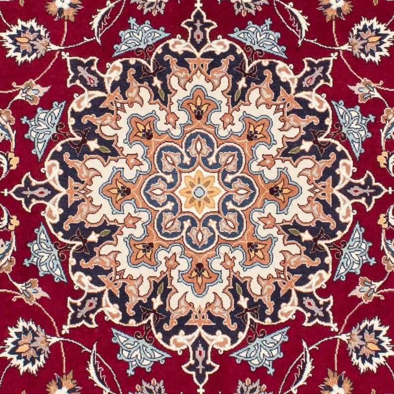 Persisk tæppe - Tabriz - Royal - 207 x 153 cm - mørkerød