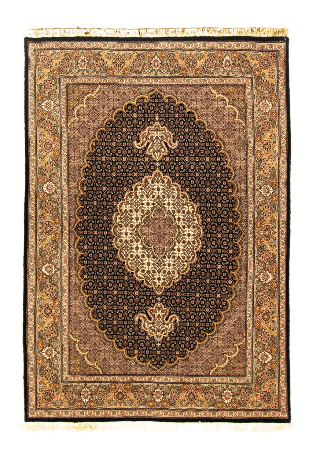 Persisk tæppe - Tabriz - 145 x 104 cm - sort