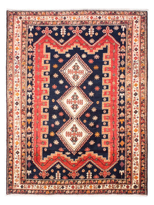 Persisk tæppe - Nomadisk - 207 x 158 cm - mørkeblå