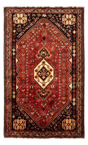 Persisk tæppe - Nomadisk - 276 x 172 cm - mørkerød