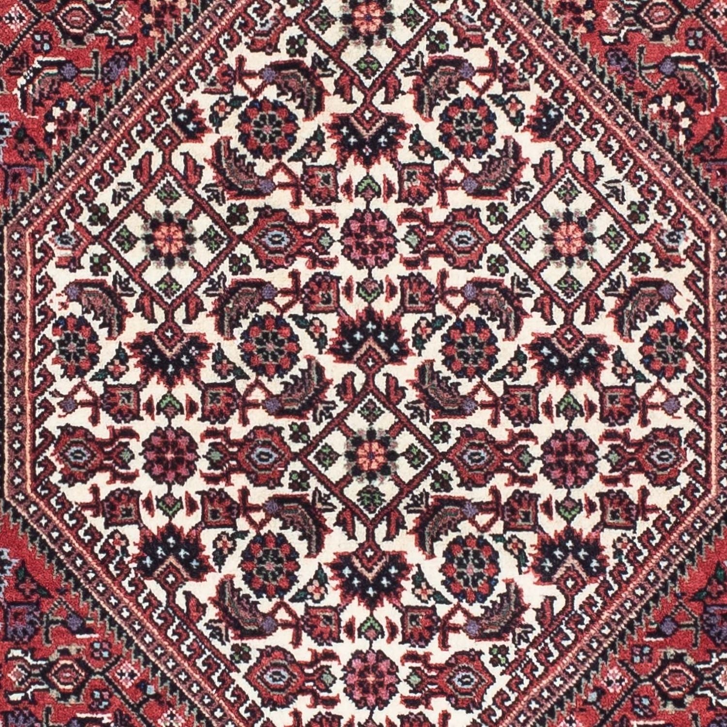 Løber Persisk tæppe - Bijar - 191 x 73 cm - lysrød