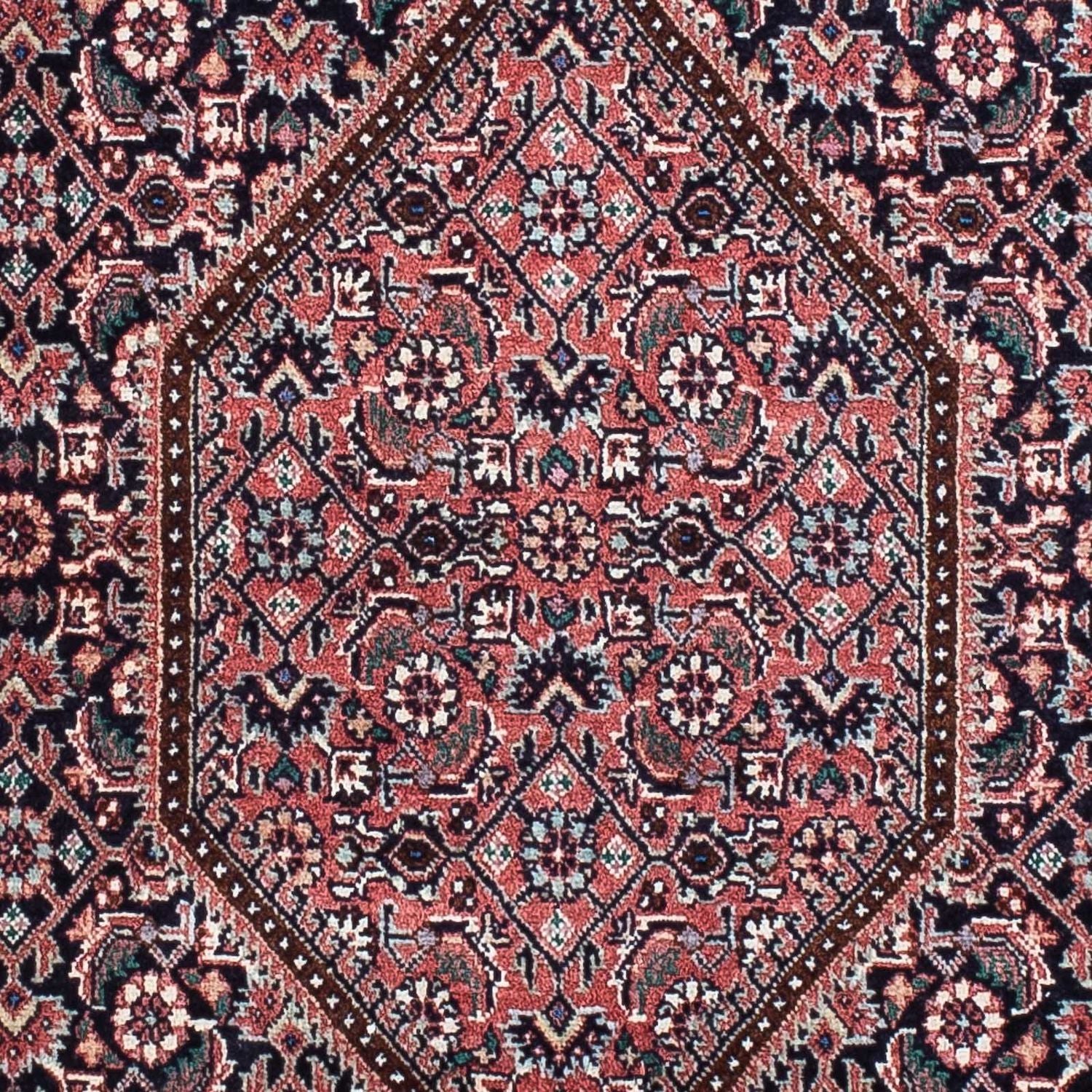 Løber Persisk tæppe - Bijar - 202 x 75 cm - mørkeblå