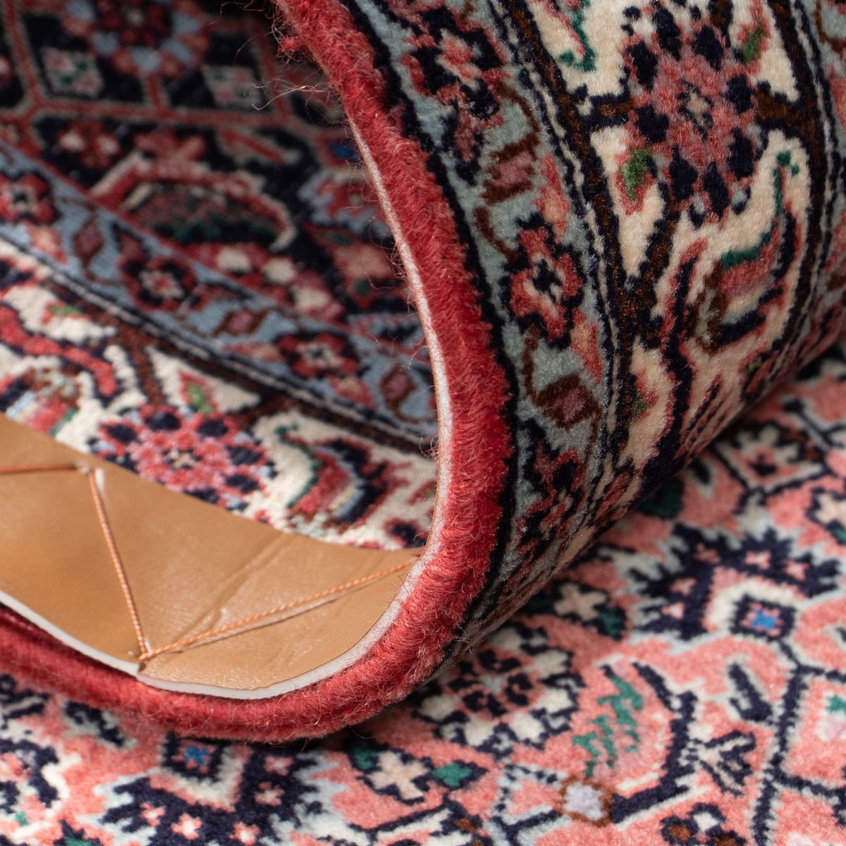 Løber Persisk tæppe - Bijar - 202 x 75 cm - mørkeblå