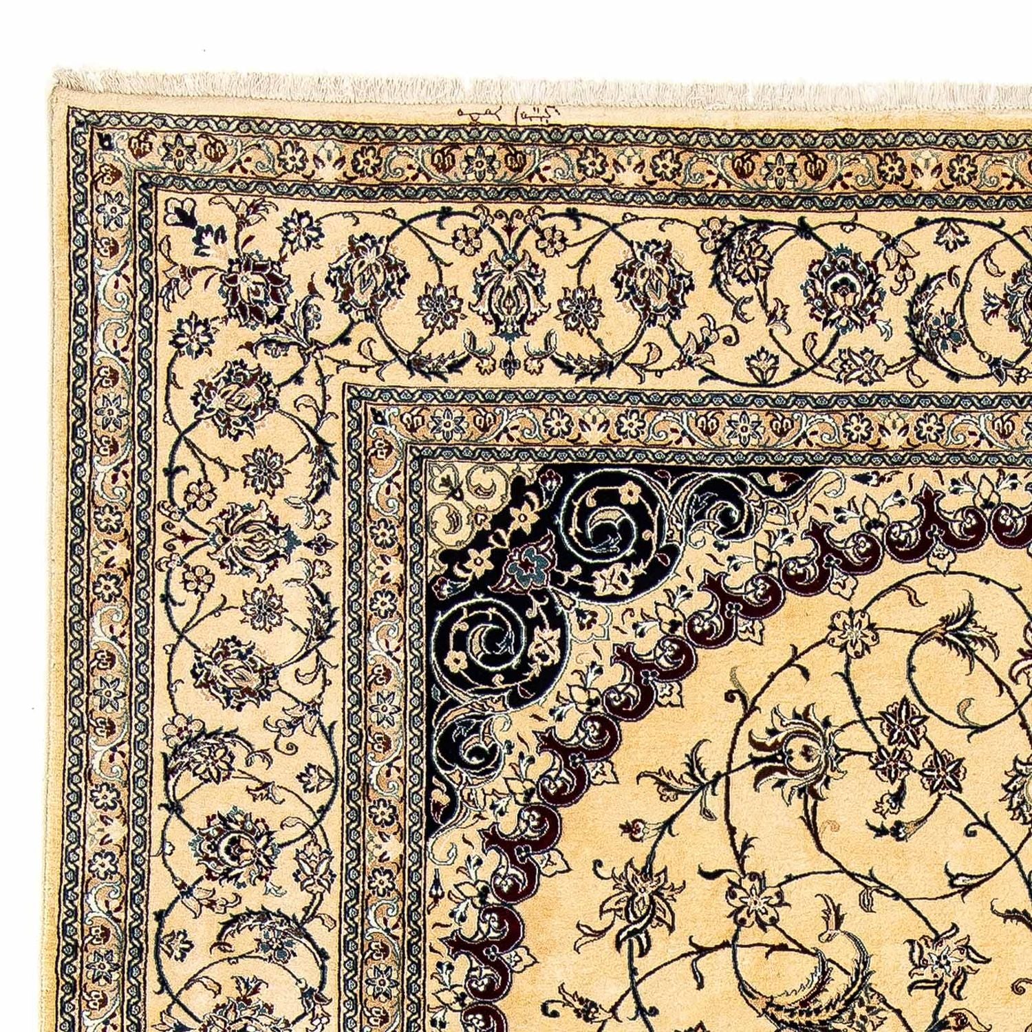 Persisk tæppe - Nain - Premium - 294 x 200 cm - beige