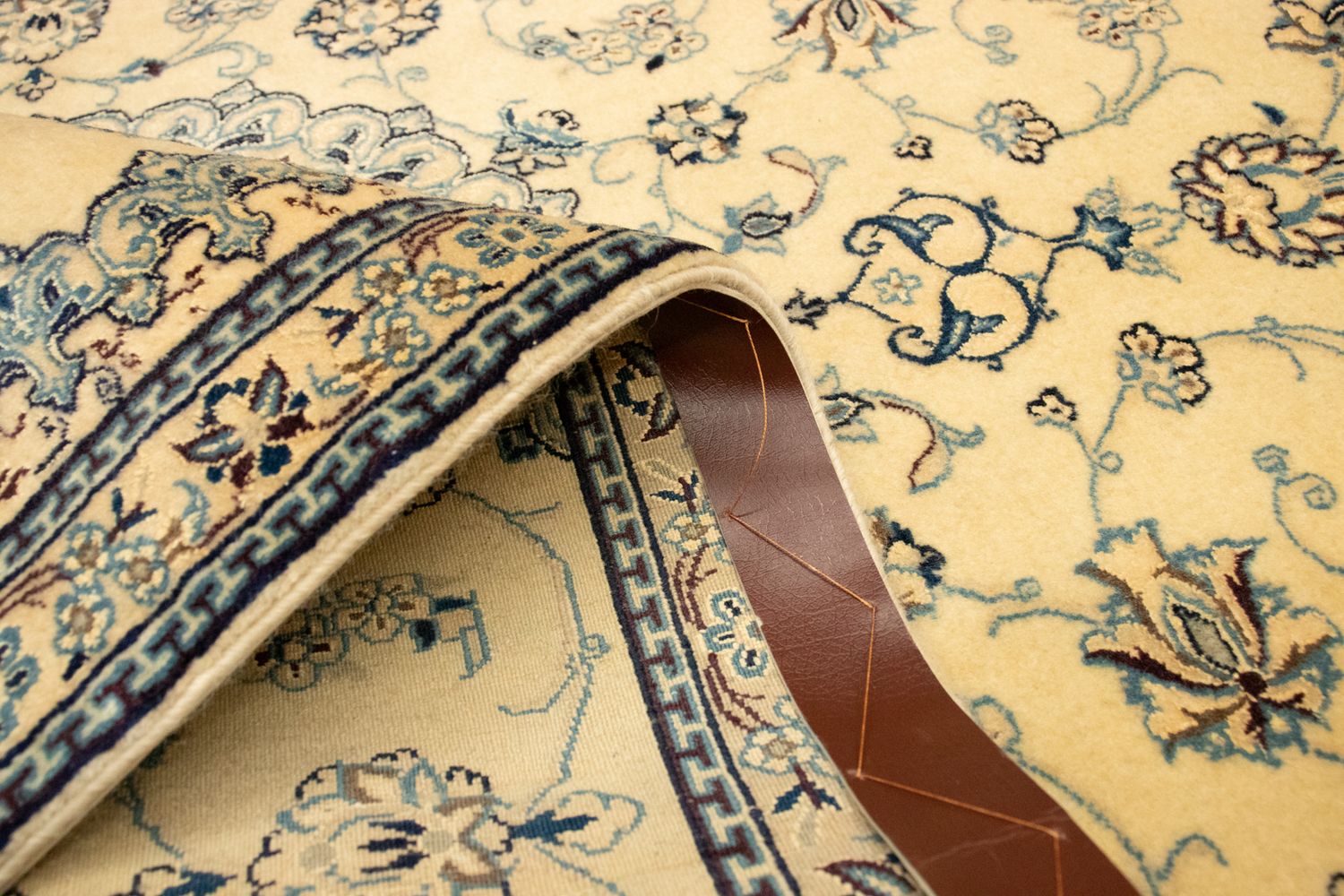 Persisk tæppe - Nain - Premium - 140 x 77 cm - beige