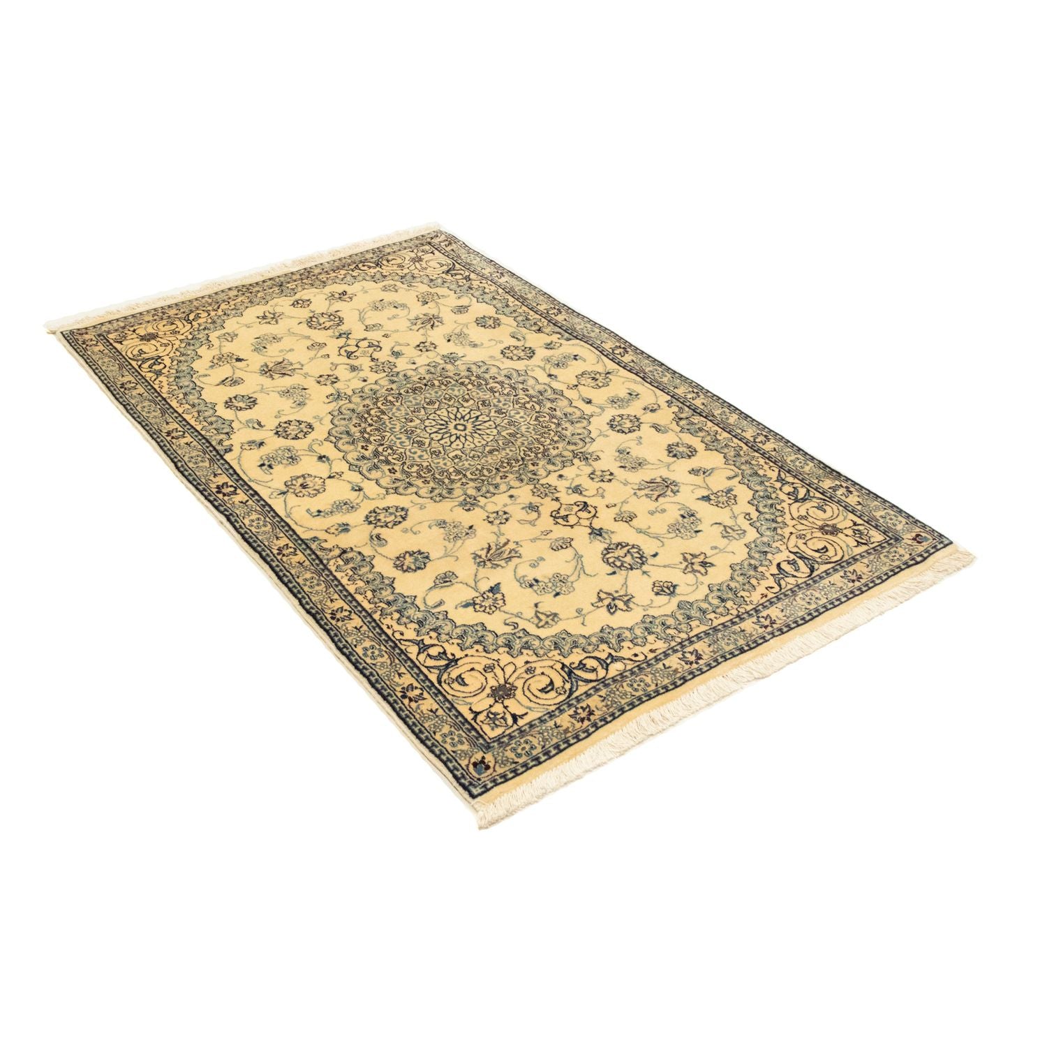 Persisk tæppe - Nain - Premium - 140 x 77 cm - beige
