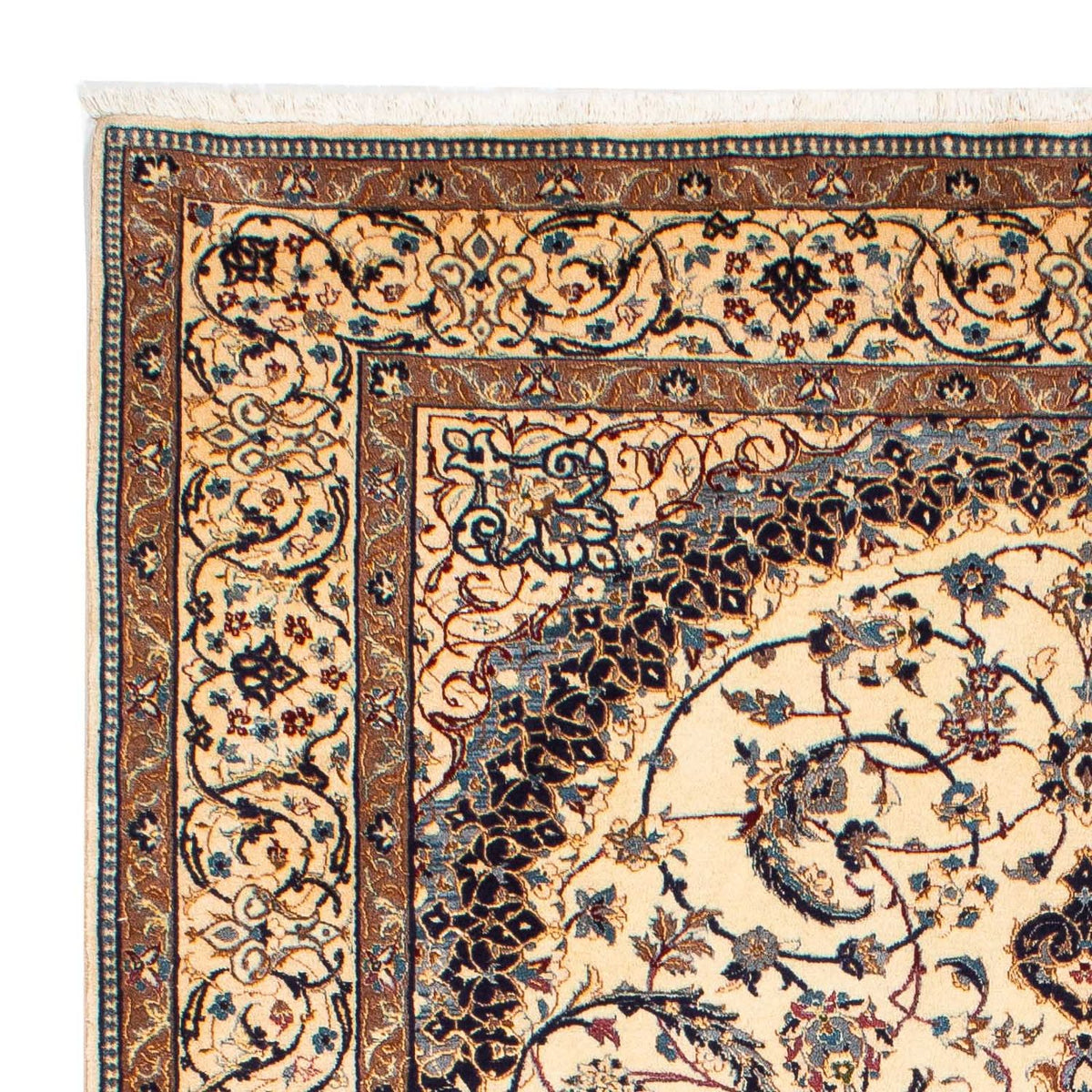 Persisk tæppe - Nain - Premium - 213 x 148 cm - beige