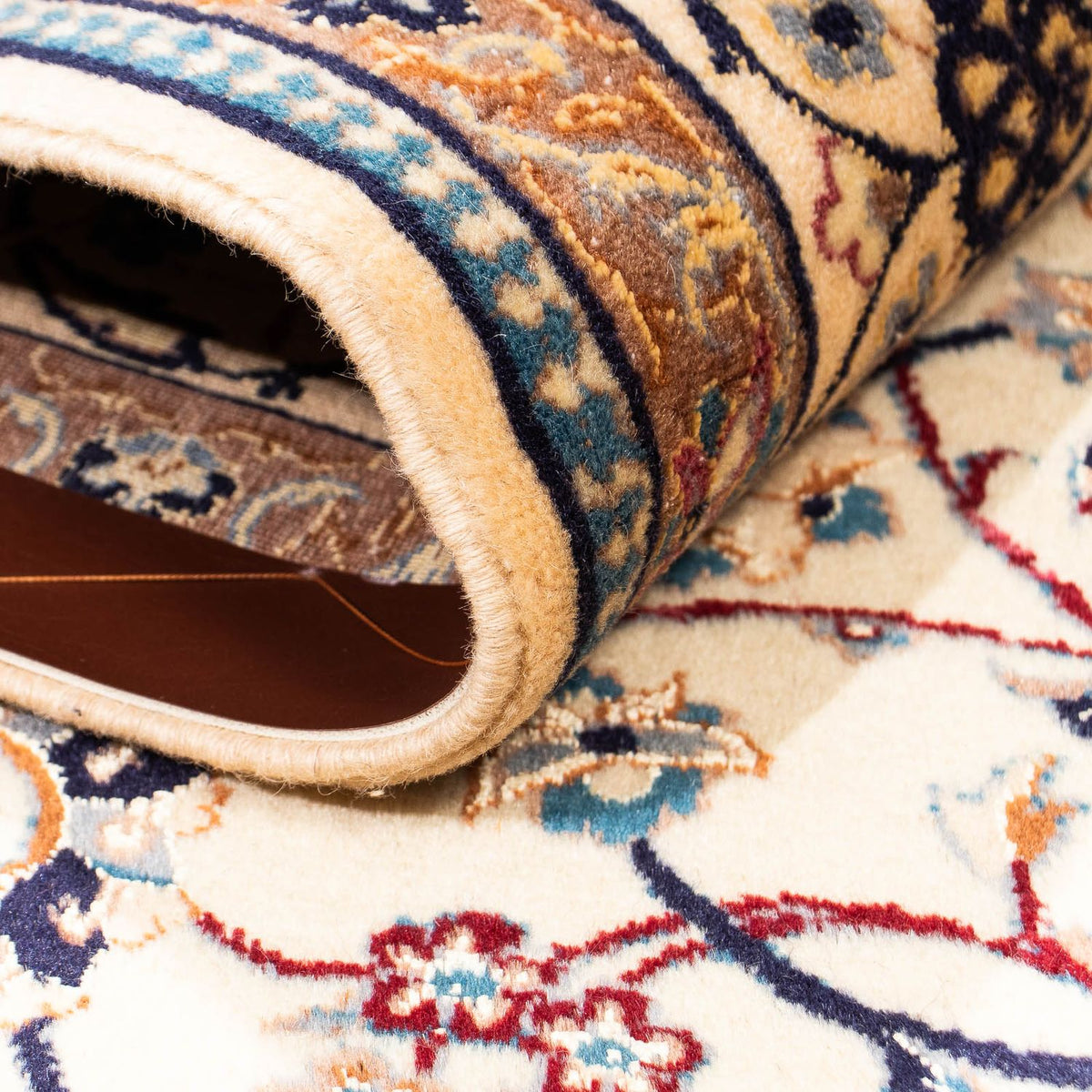 Persisk tæppe - Nain - Premium - 213 x 148 cm - beige