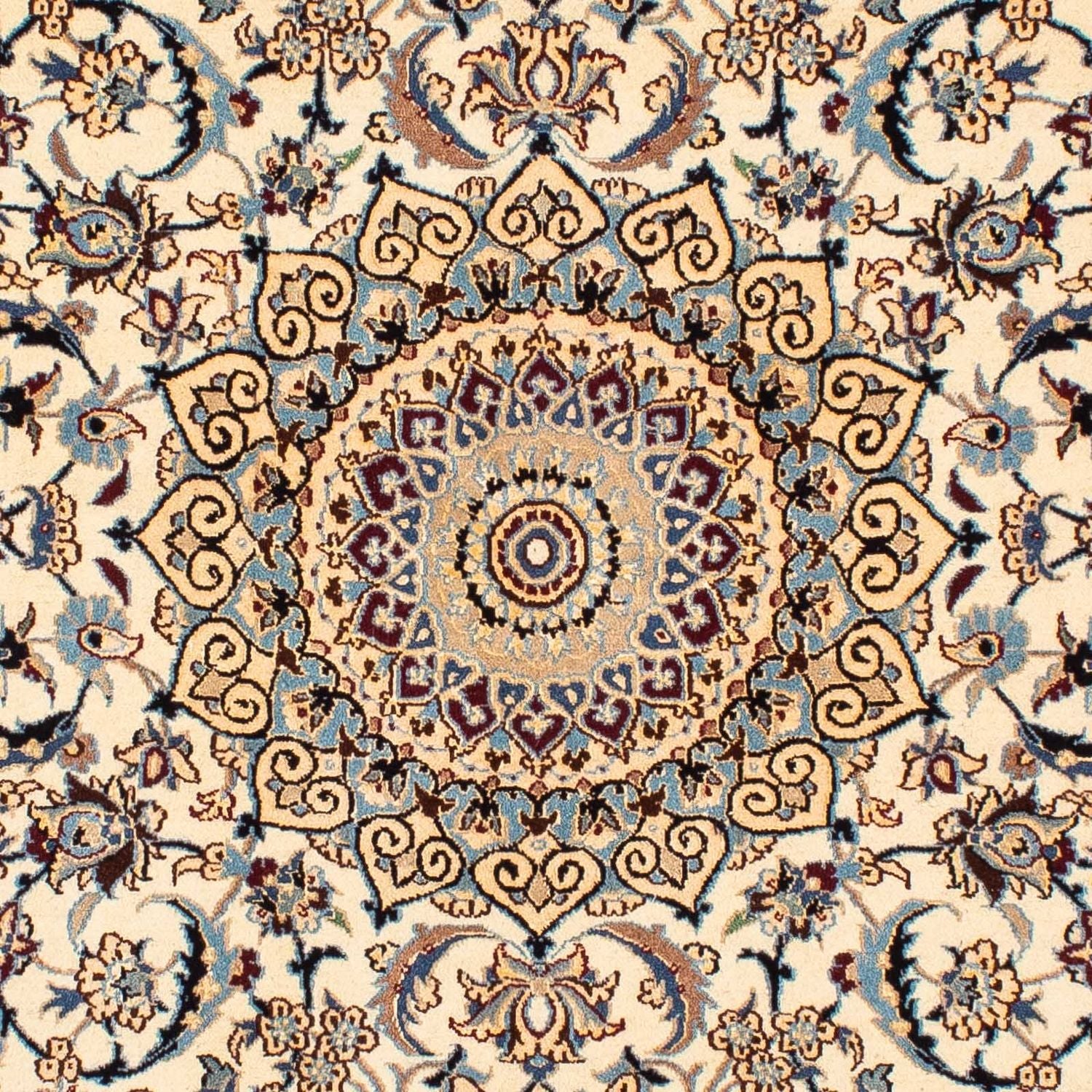 Persisk tæppe - Nain - Premium - 186 x 132 cm - beige