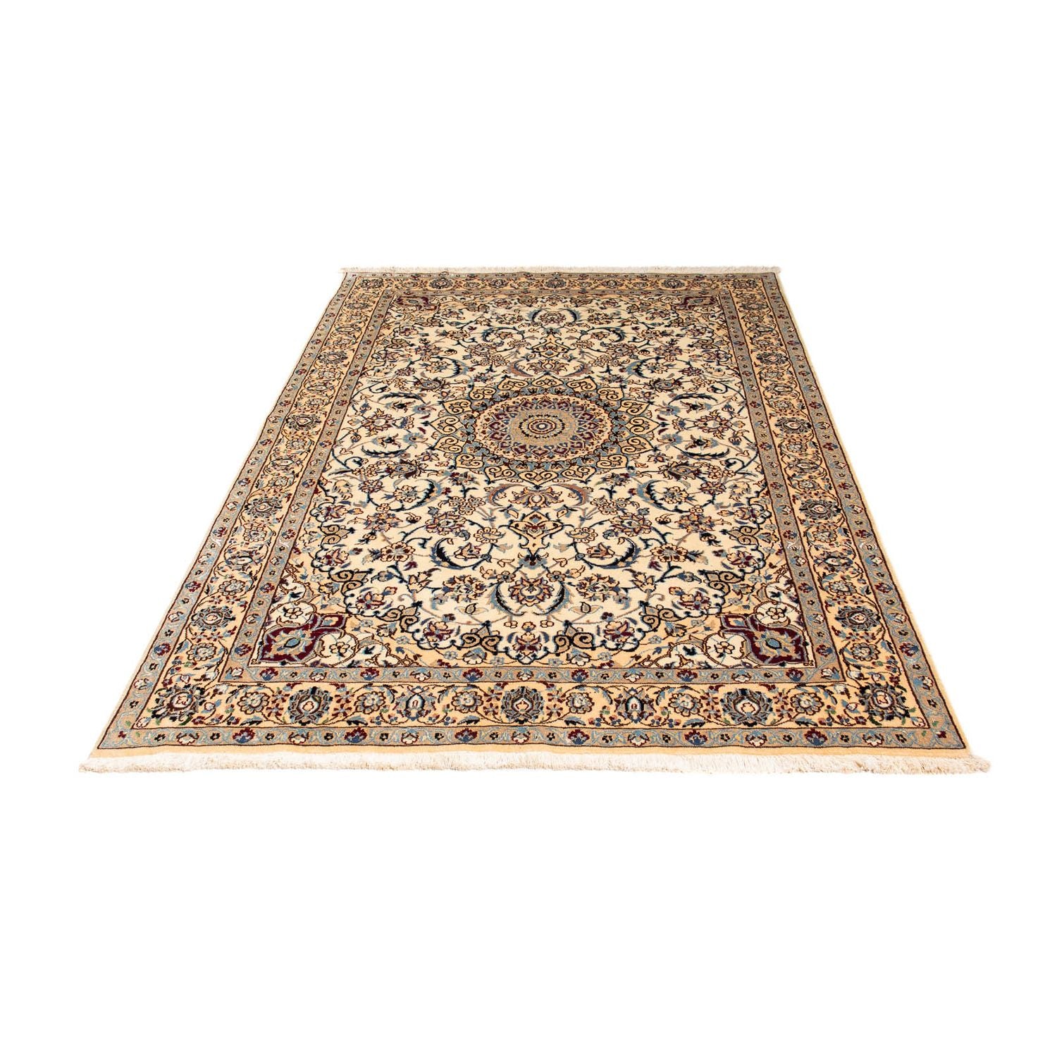 Persisk tæppe - Nain - Premium - 186 x 132 cm - beige