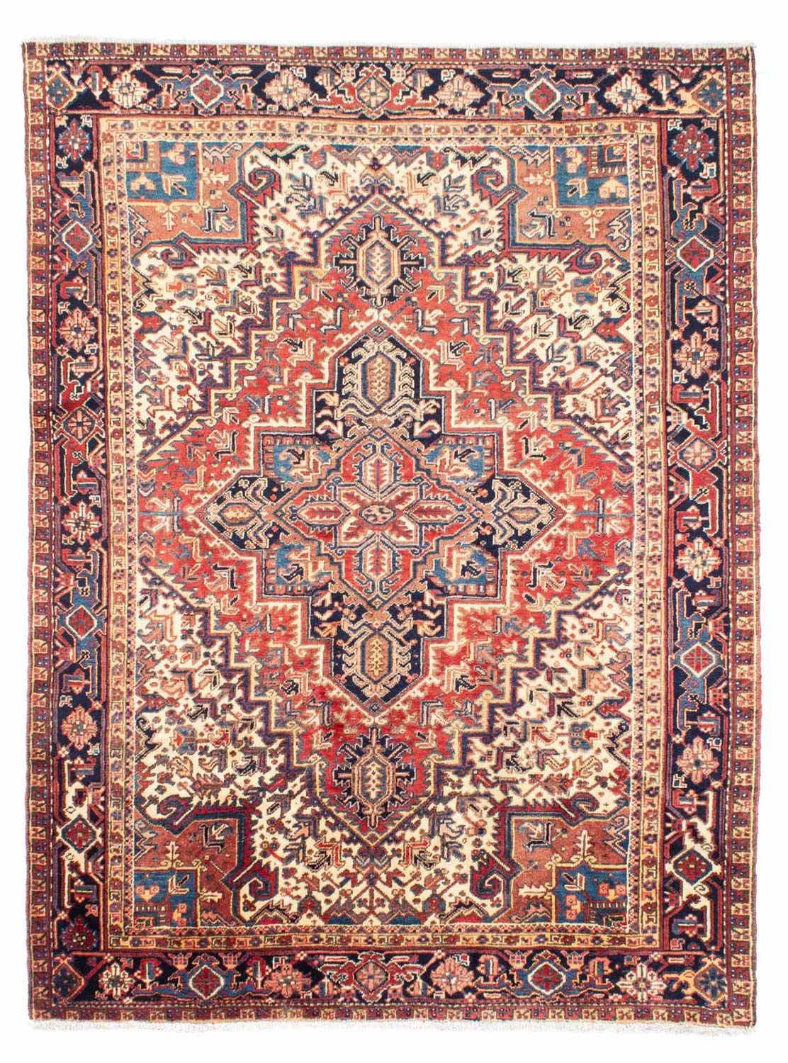 Persisk tæppe - Nomadisk - 256 x 206 cm - lysrød