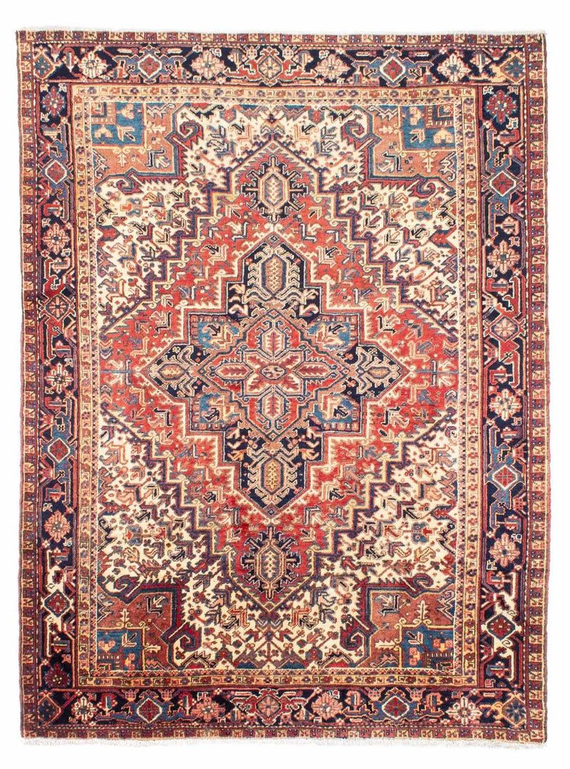 Persisk tæppe - Nomadisk - 256 x 206 cm - lysrød