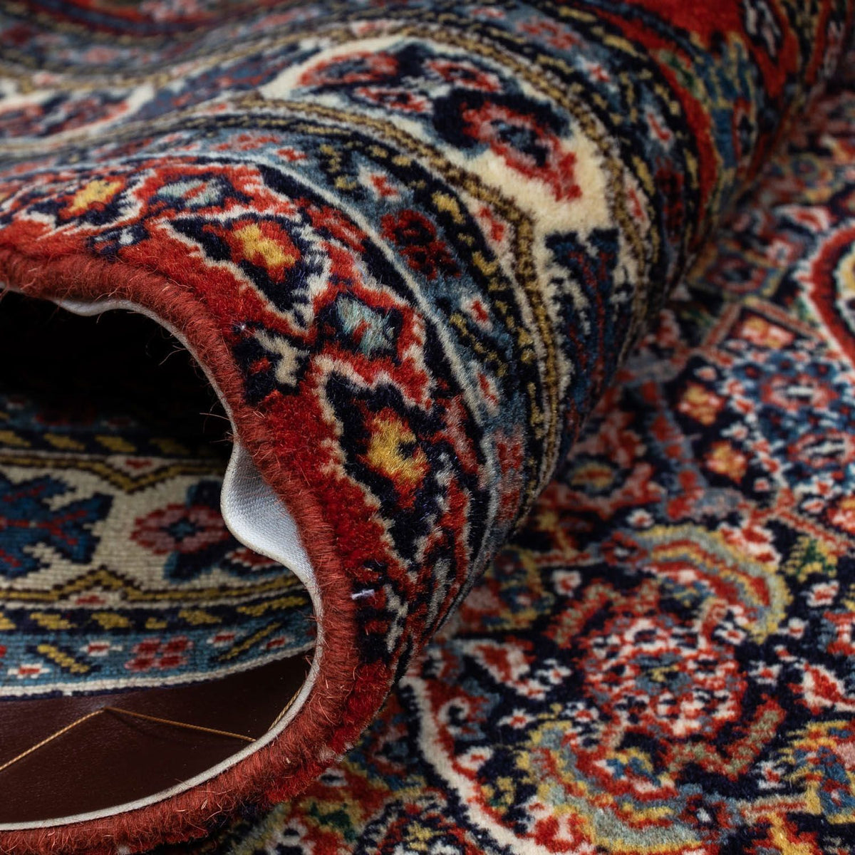 Persisk tæppe - Nomadisk - 288 x 198 cm - mørkerød