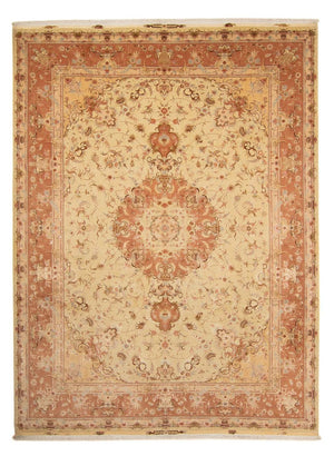 Persisk tæppe - Tabriz - Royal - 400 x 303 cm - lys brun