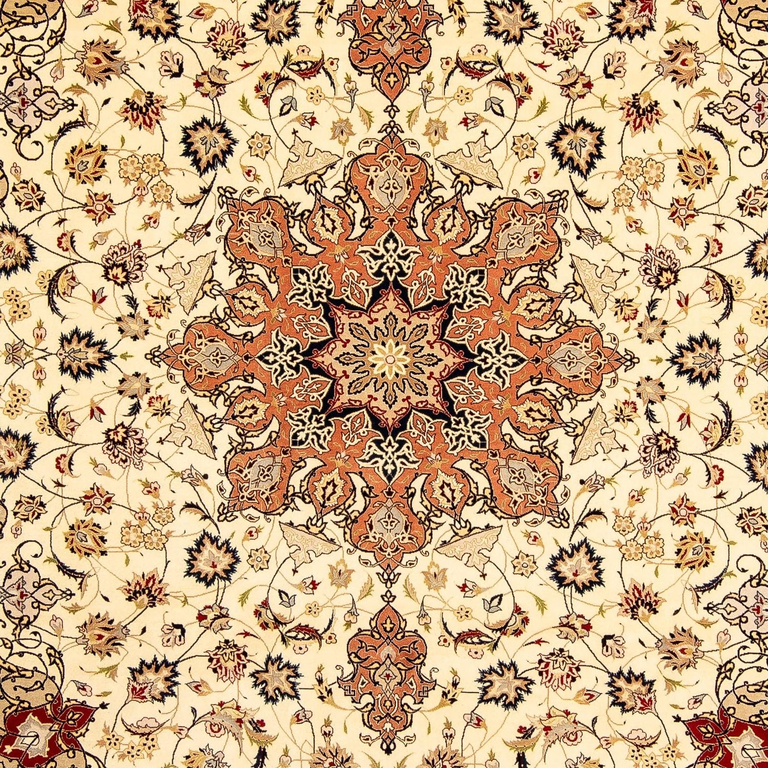 Persisk tæppe - Tabriz - Royal - 345 x 253 cm - beige