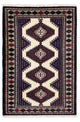 Turkaman-tæppe 139x87cm - Persisk tæppe