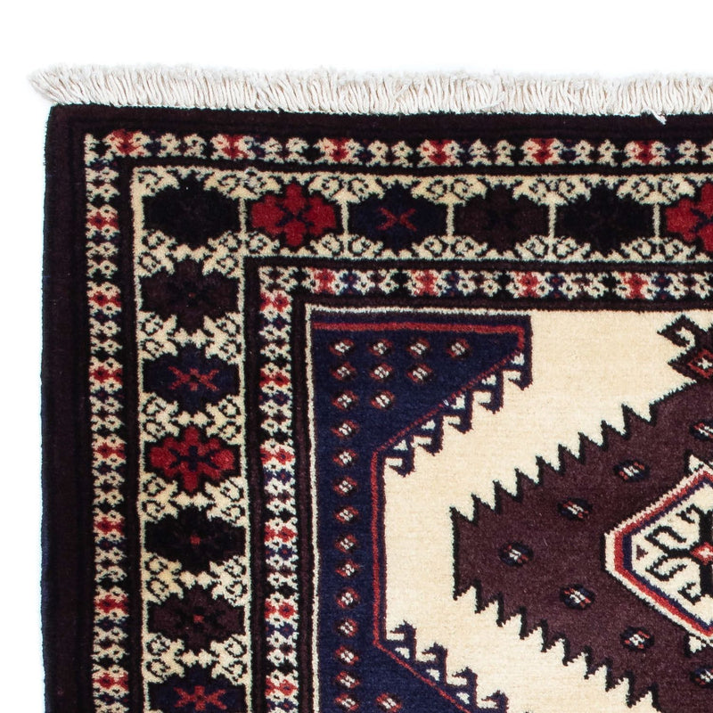 Turkaman-tæppe - 139 x 87 cm - flerfarvet