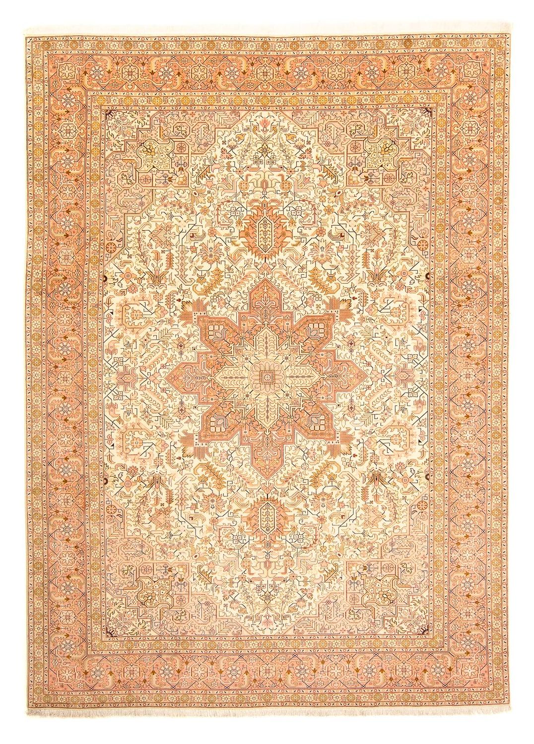 Persisk tæppe - Tabriz - Royal - 346 x 249 cm - beige