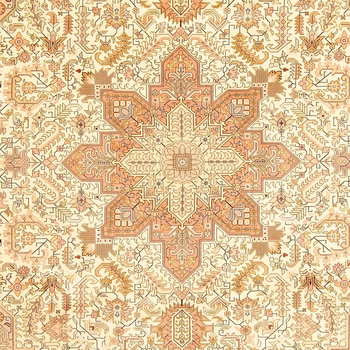Persisk tæppe - Tabriz - Royal - 346 x 249 cm - beige