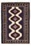 Turkaman-tæppe - 133 x 86 cm - flerfarvet
