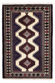 Turkaman-tæppe 133x86cm - Persisk tæppe