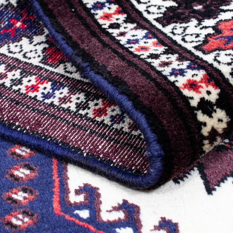 Turkaman-tæppe - 133 x 86 cm - flerfarvet