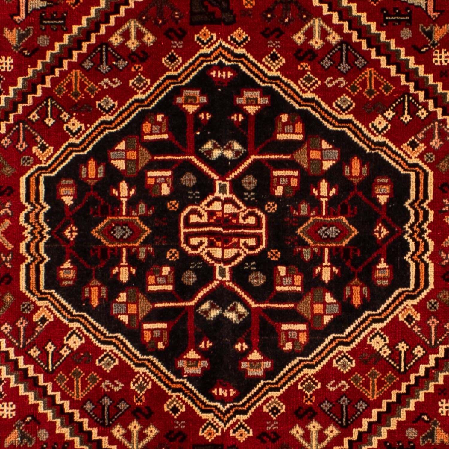 Persisk tæppe - Nomadisk - 289 x 196 cm - mørkerød