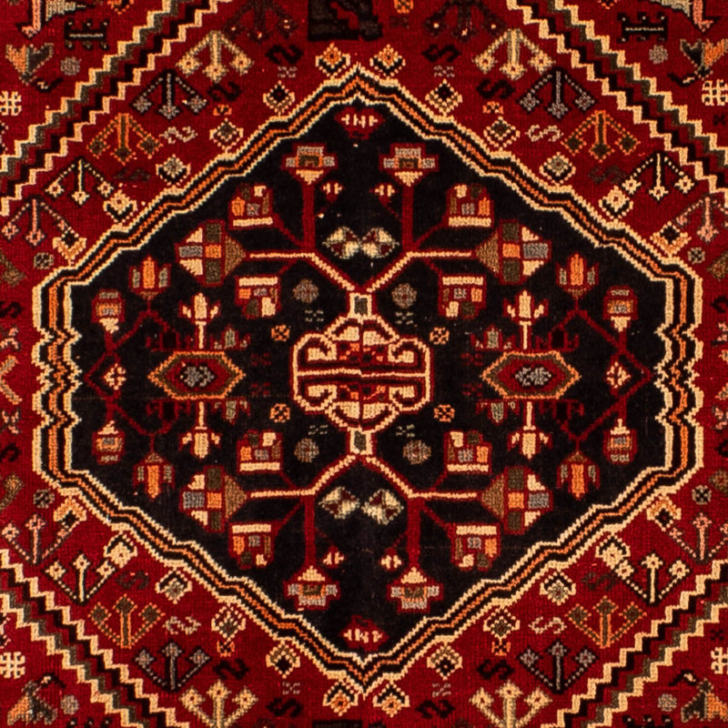 Persisk tæppe - Nomadisk - 289 x 196 cm - mørkerød