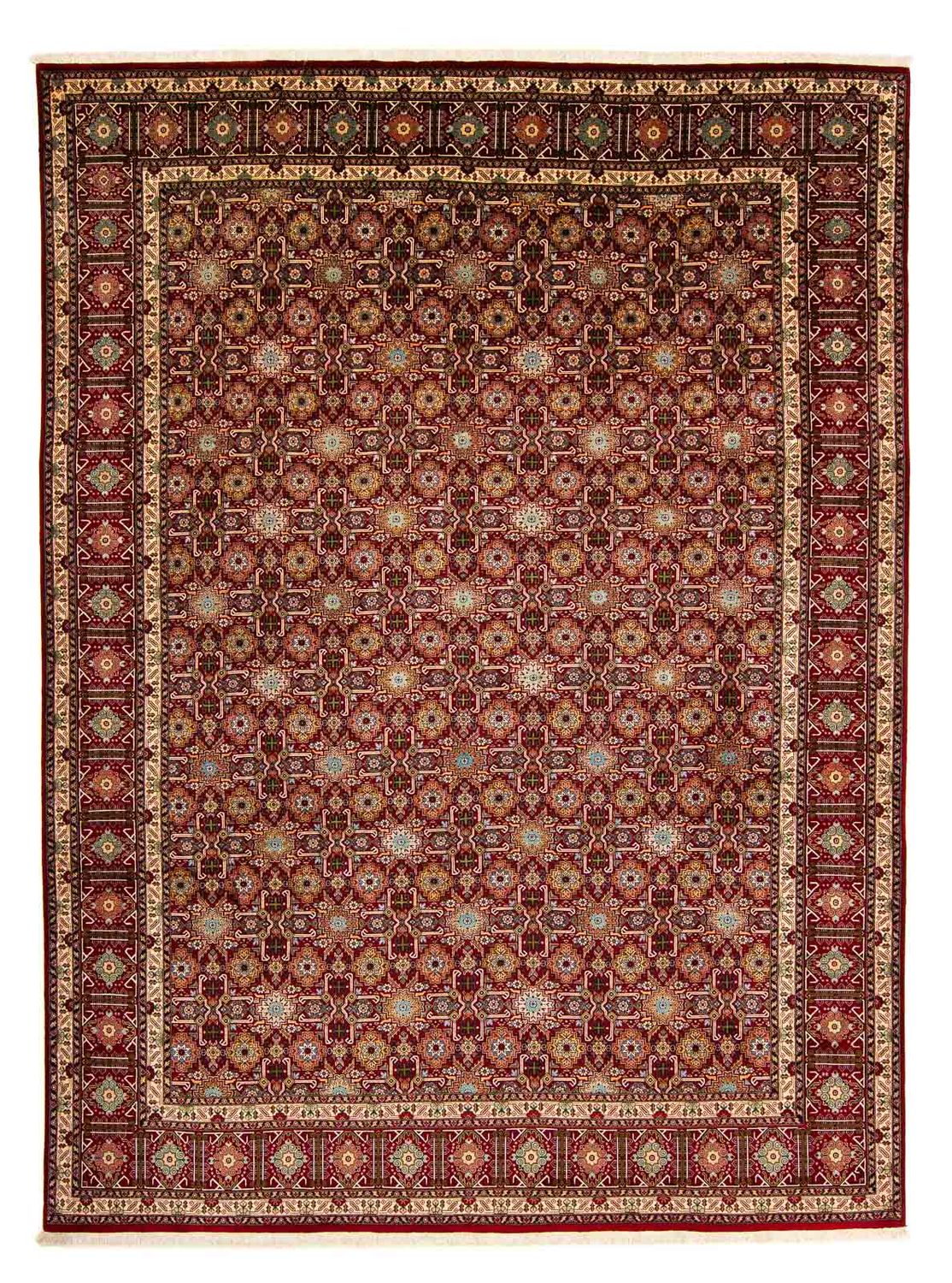 Persisk tæppe - Tabriz - Royal - 404 x 300 cm - mørkerød