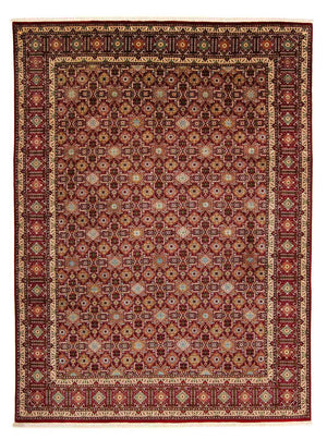 Persisk tæppe - Tabriz - Royal - 404 x 300 cm - mørkerød