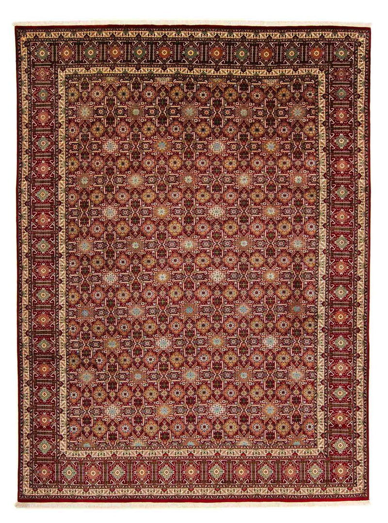 Persisk tæppe - Tabriz - Royal - 404 x 300 cm - mørkerød