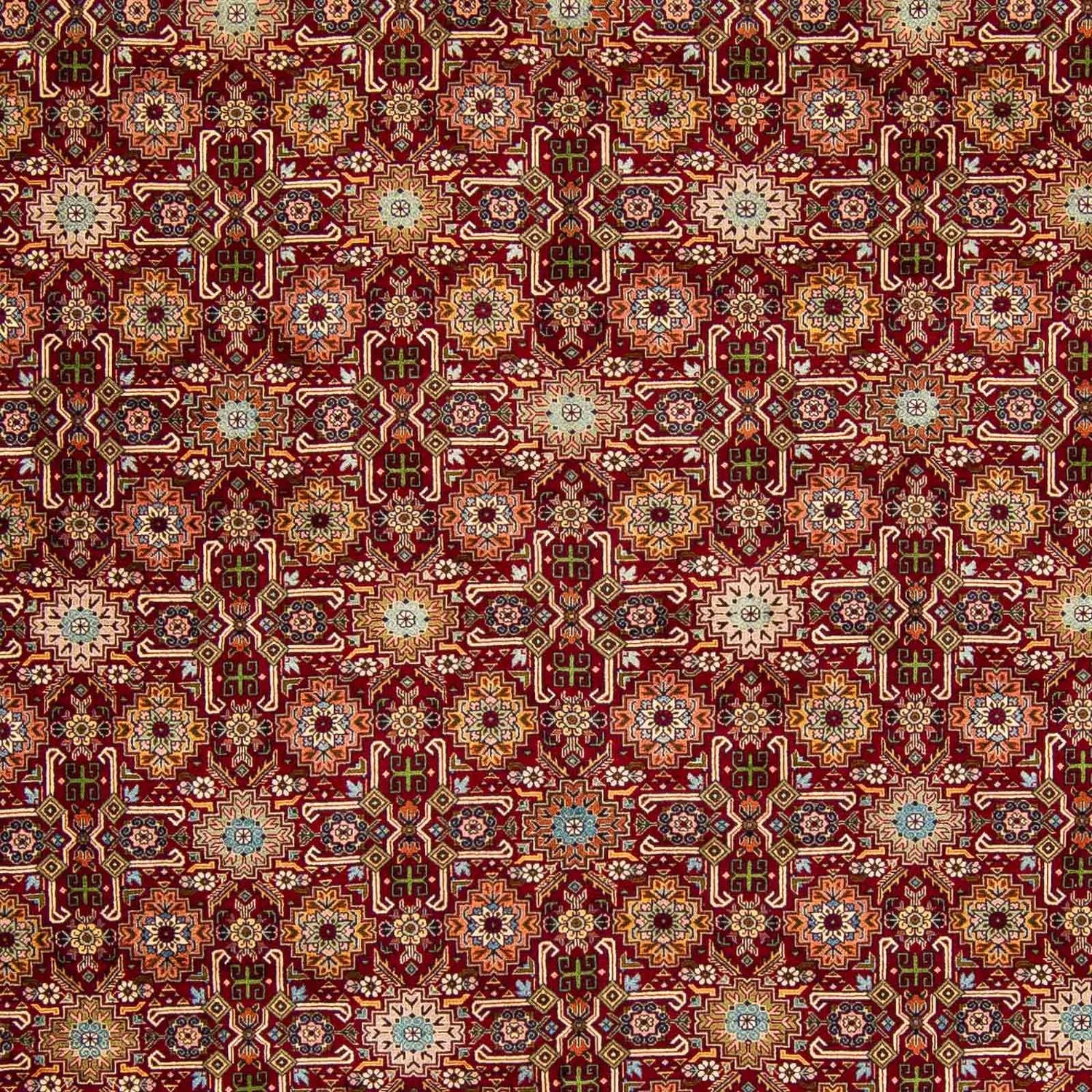 Persisk tæppe - Tabriz - Royal - 404 x 300 cm - mørkerød