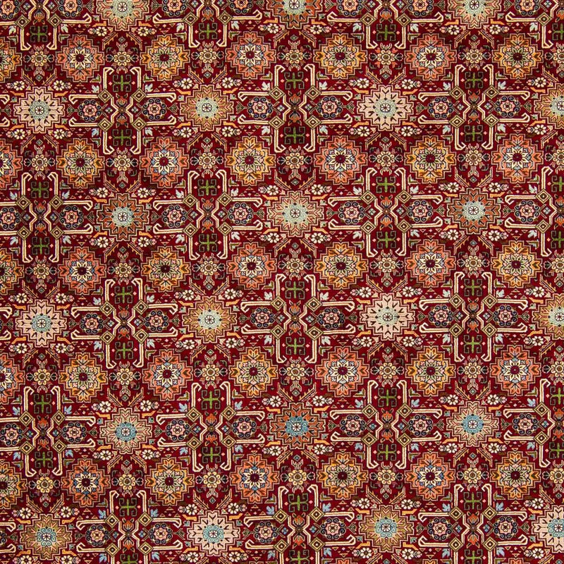 Persisk tæppe - Tabriz - Royal - 404 x 300 cm - mørkerød