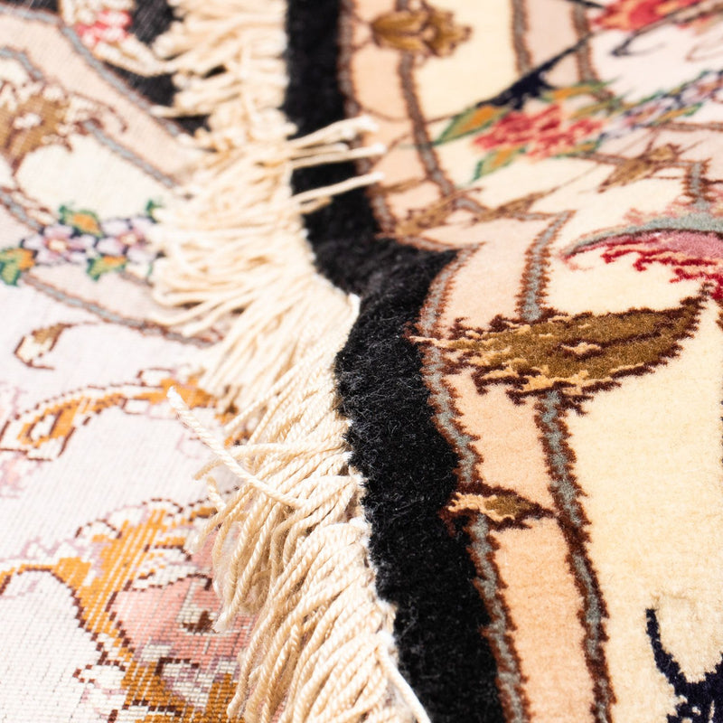 Persisk tæppe - Tabriz - Royal rundt  - 208 x 208 cm - mørkeblå