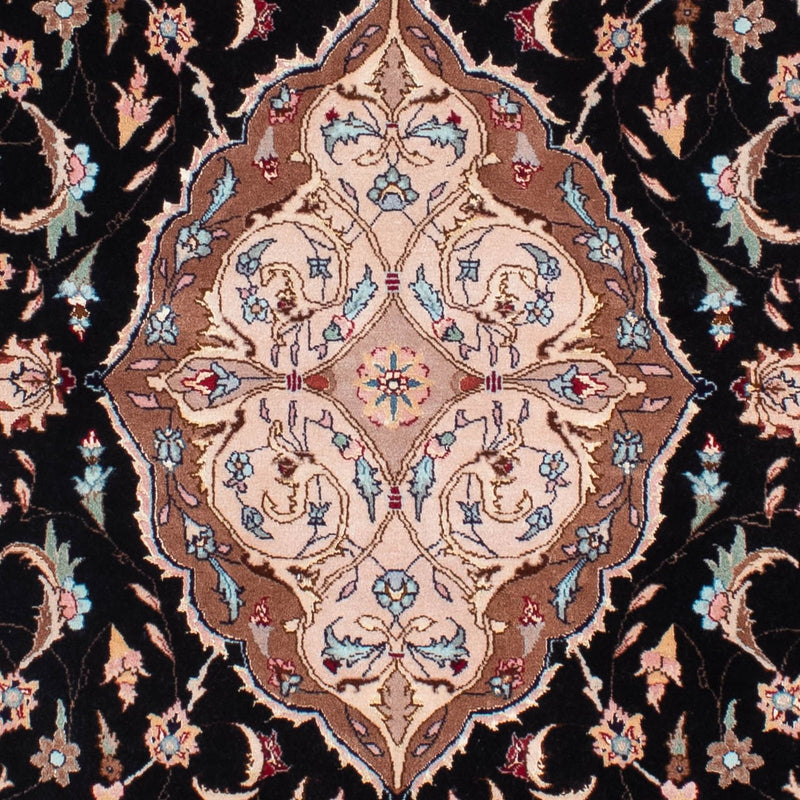 Persisk tæppe - Tabriz - Royal - 201 x 155 cm - mørkeblå