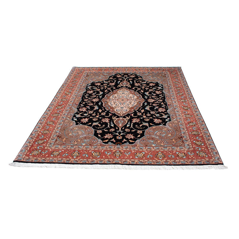 Persisk tæppe - Tabriz - Royal - 201 x 155 cm - mørkeblå