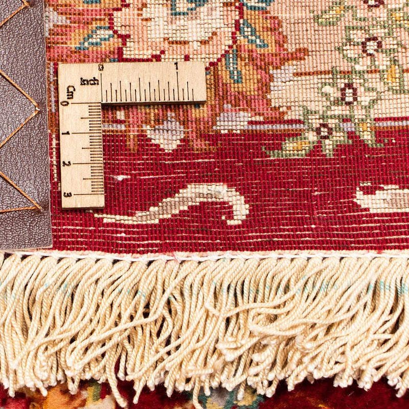 Persisk tæppe - Tabriz - Royal - 400 x 300 cm - mørkerød