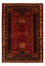 Persisk tæppe - Nomadisk - 291 x 196 cm - mørkerød