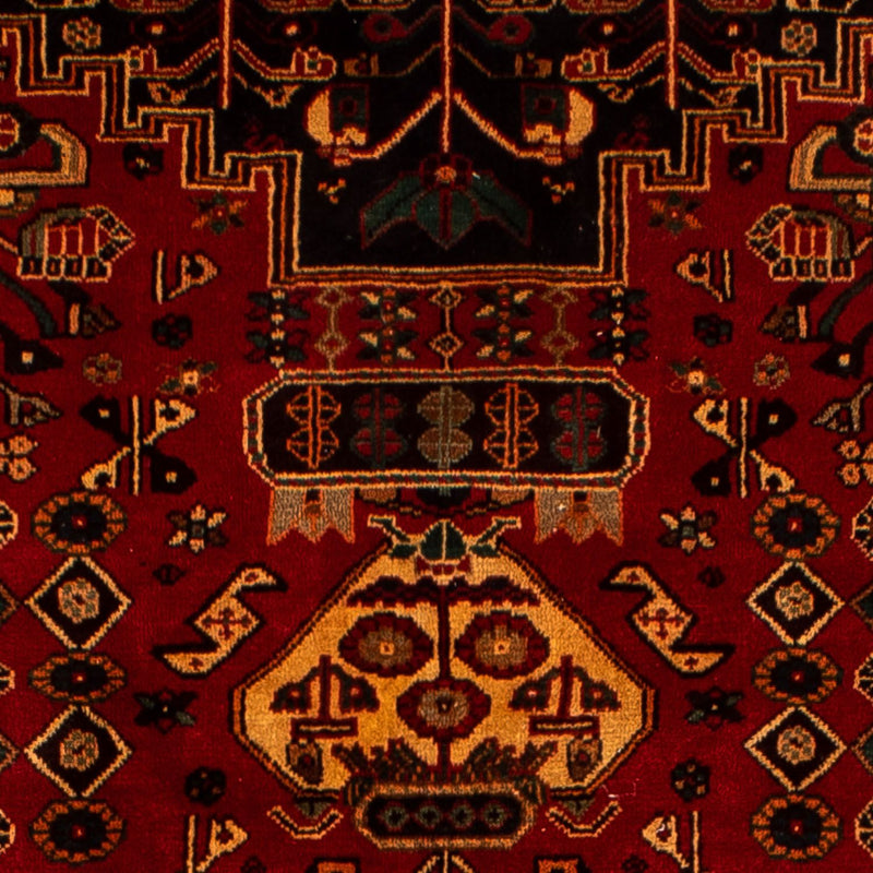 Persisk tæppe - Nomadisk - 291 x 196 cm - mørkerød