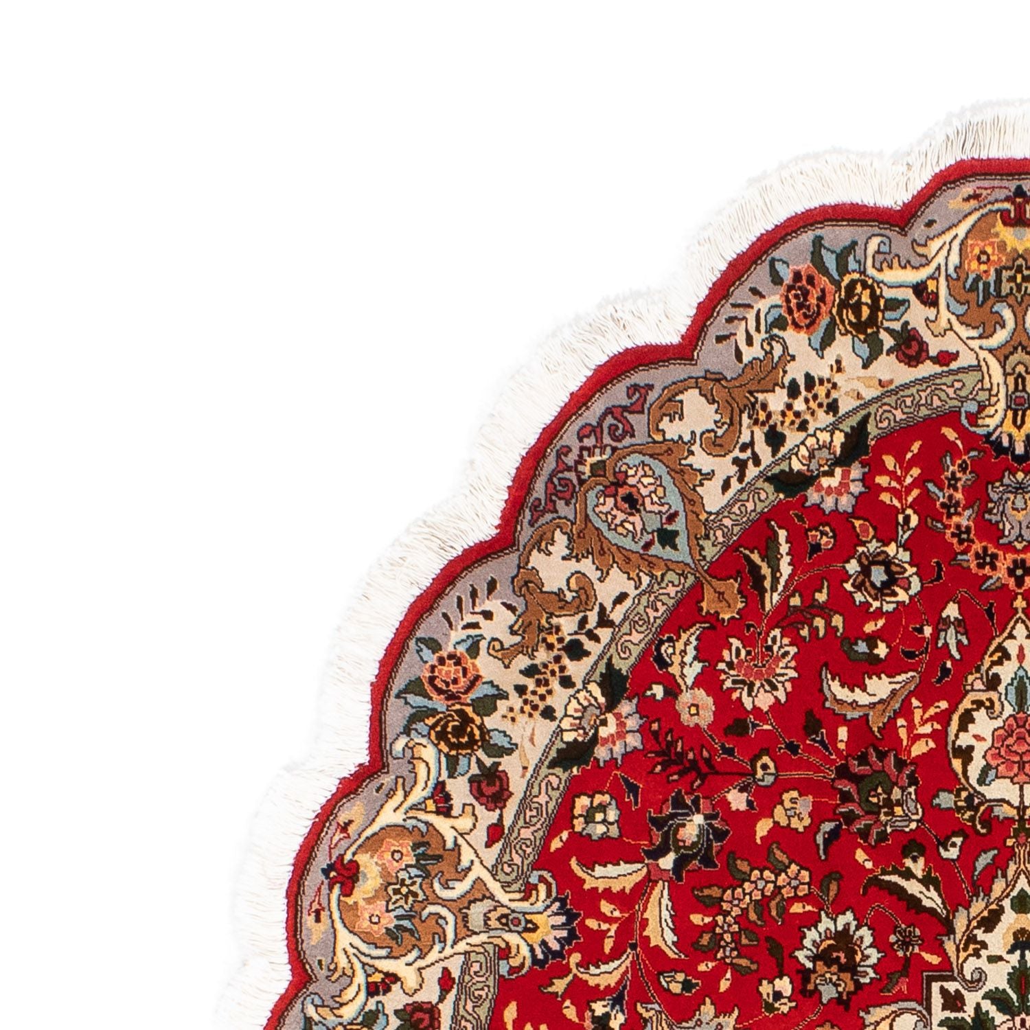 Persisk tæppe - Tabriz - Royal oval  - 195 x 130 cm - rød