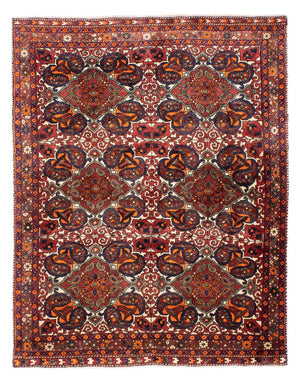 Persisk tæppe - Nomadisk - 198 x 150 cm - flerfarvet