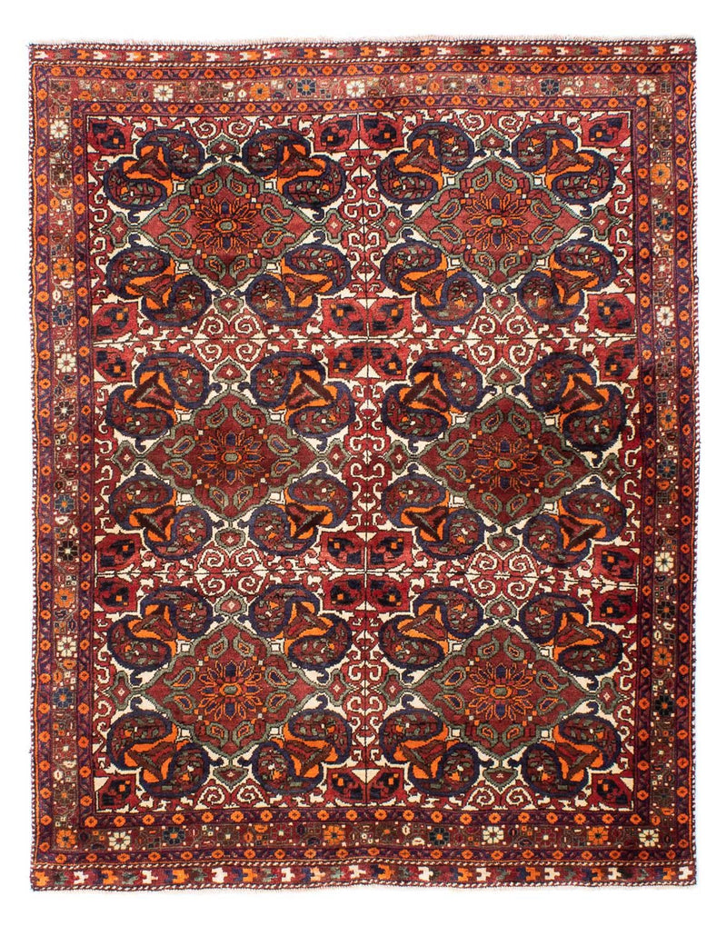 Persisk tæppe - Nomadisk - 198 x 150 cm - flerfarvet