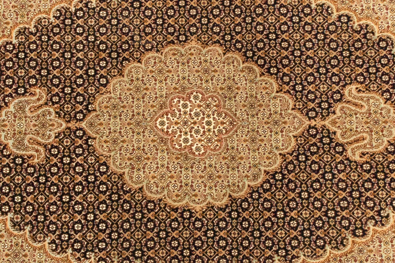 Persisk tæppe - Tabriz - Royal - 146 x 101 cm - mørkeblå