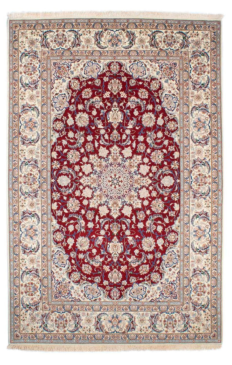Persisk tæppe - Isfahan - Premium - 243 x 157 cm - rød