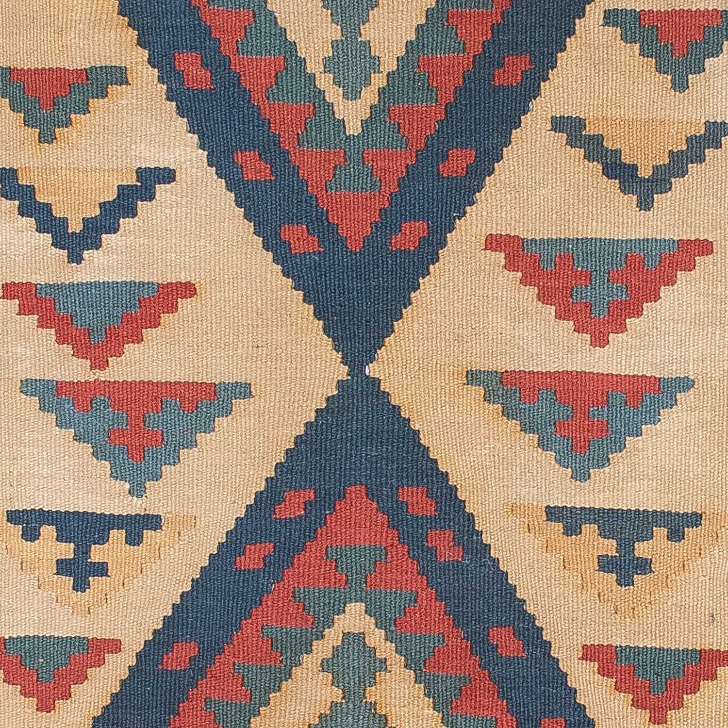 Kelim-tæppe - orientalsk - 184 x 117 cm - lys brun