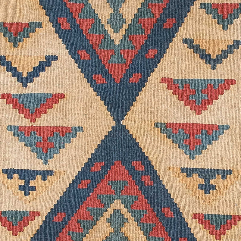 Kelim-tæppe - orientalsk - 184 x 117 cm - lys brun