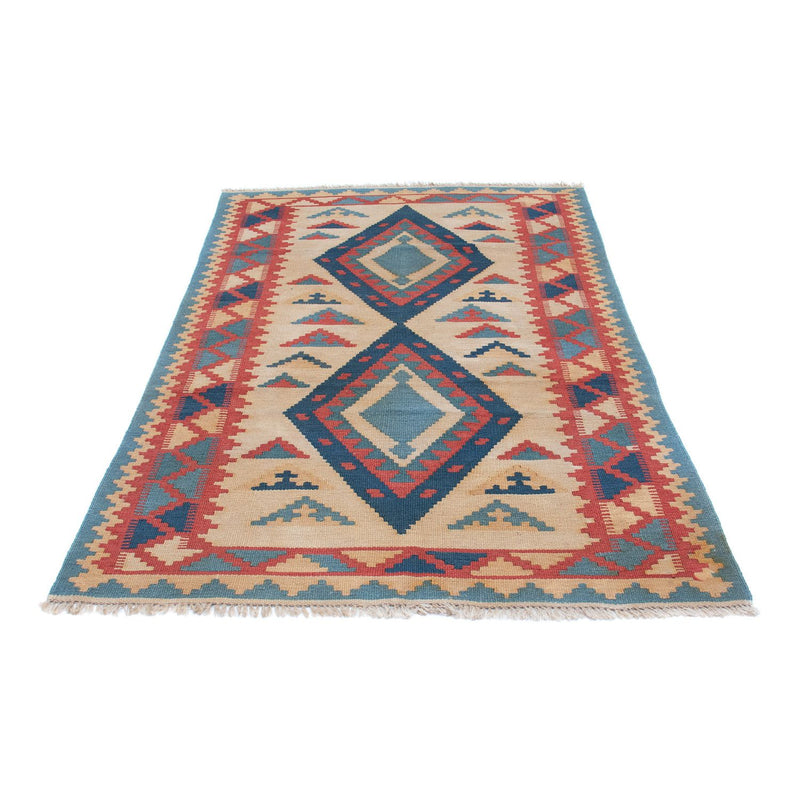 Kelim-tæppe - orientalsk - 184 x 117 cm - lys brun